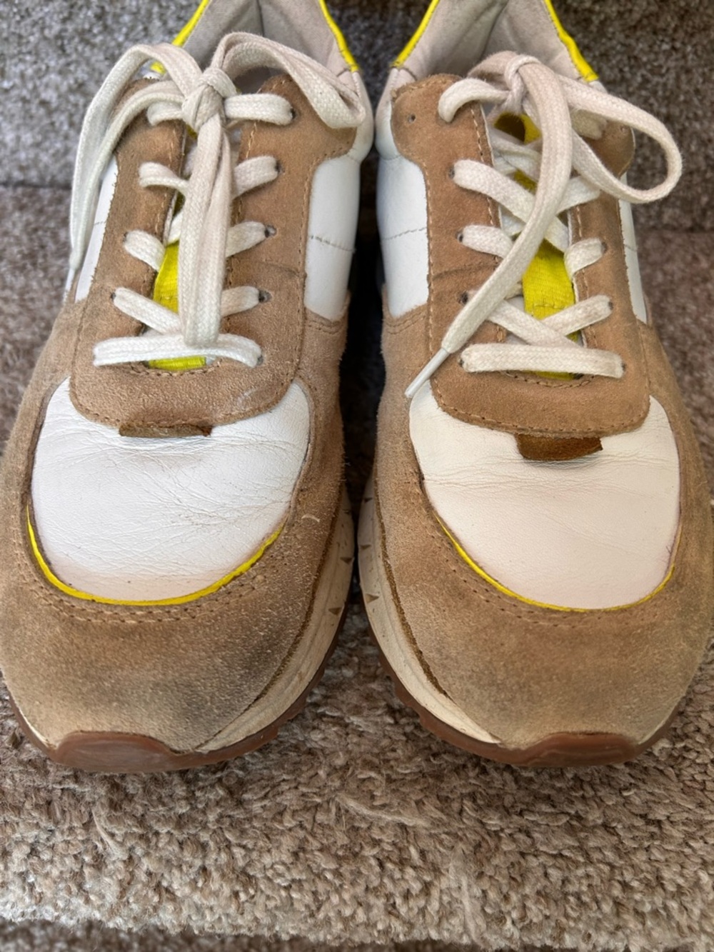 Madewell KickOff Trainer Sneaker. Suede leather and neon. Comfort. Classic. Prep - Picture 4 of 13